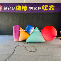 Ballons géants gonflables personnalisés et colorés, formes géométriques gonflables brillantes