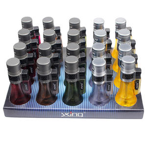 YX Liehuo 3 blu fiamma anti-vento accendino per sigari moderno in plastica gonfiabile tre fuoco per regali aziendali all'ingrosso - Product Image 5