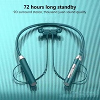 Écouteurs sans fil magnétiques portables J01, casque stéréo à tour de cou, écouteurs sportifs avec micro pour le sport