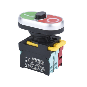 Interruptor de botón pulsador de plástico de 22 mm, interruptor de diseño de botón de emergencia tipo hongo, compatibilidad - Product Image 4
