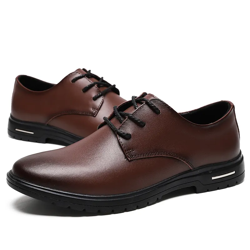 Men's Dress Shoes Formal Shoes Men Casual Designer Leather Shoe Formal 2021 Slip On PU Loafer Comfortable Office Wear