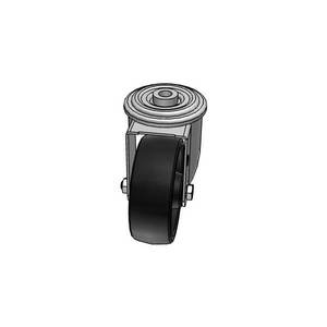 Roue thermodurcissable 67 avec support en acier inoxydable NLX et trou de fixation, 300 kg - Product Image 5