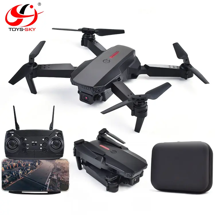 2021 Drone Mini E88 Pro Max WIFI FPV With 4K Camera Hight Hold Mode Foldable RC Plane Helicopter Pro Dron Toys Quadcopter