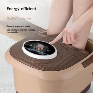 Vasca Pieghevole <span class=keywords><strong>per</strong></span> Pediluvio con Massaggio, Riscaldamento Elettrico, Shiatsu, Idromassaggio Portatile <span class=keywords><strong>per</strong></span> Piedi con Rulli - Product Image 4