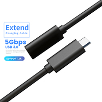 Cable de Extensión USB 3.0 Tipo C Macho a Hembra de Bajo Precio, Cable de Carga y Sincronización de Alta Velocidad para iPad, Teléfono Móvil y Dispositivos Digitales