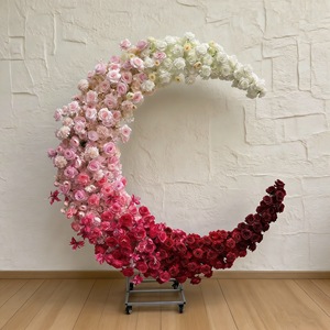 Arco floral semicircular de media luna para decoración de bodas y despedidas de soltera - Product Image 5