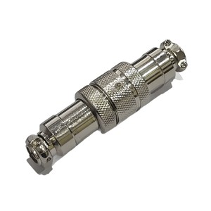 Connecteur d'aviation GX20 2-15 broches mâle/femelle en alliage de zinc nickelé avec contact en cuivre argenté à montage flottant - Product Image 1