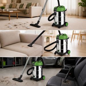 เครื่องดูดฝุ่นแบบถังไซโคลน K-D/W 1200W 30L สำหรับดูดฝุ่นแห้งและเปียก พร้อมถุงเก็บฝุ่น ใช้ในบ้าน/รถยนต์/โรงแรม ได้รับการรับรองมาตรฐาน CE ROHS GS - Product Image 3