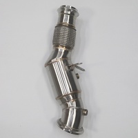 Tuyau d'échappement en acier inoxydable 304 1,5 mm brossé pour 118/218/220 B38 1.5T 2015-2018 Marque RONGDI Garantie 5 ans
