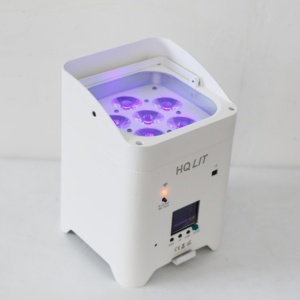 Hot bán có thể sạc lại 6x18W 6 trong 1 RGBW UV <span class=keywords><strong>LED</strong></span> uplights sân khấu mệnh Đảng Pin hoạt động không dây mệnh <span class=keywords><strong>LED</strong></span> đám cưới DJ uplights - Product Image 3