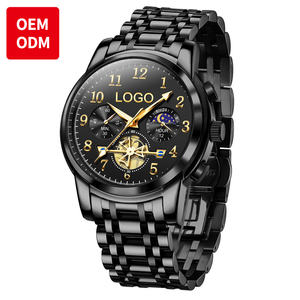 Montre-bracelet en quartz OEM 2900, montre créative en acier pour hommes, mode, étanche, bracelet, montre masculine, Relogio Feminino, montre pour hommes - Product Image 1