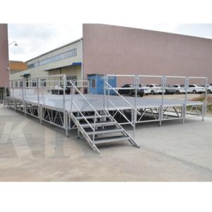 Plataforma de escenario de madera portátil escenario de aluminio de pasarela al aire libre - Product Image 6