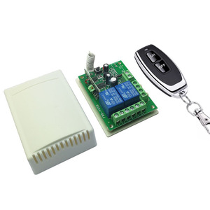 Phổ không dây <span class=keywords><strong>433MHz</strong></span> RF điều khiển từ xa mạch 2CH RF Relay Receiver với keyfob transmitter cho nhà để xe DC 5V 12V 24V - Product Image 6