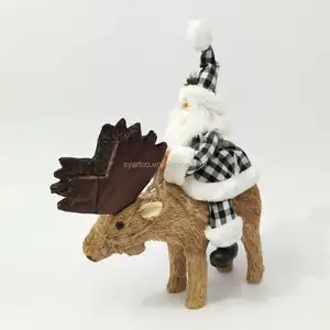 2023畅销圣诞装饰用品礼品家居装饰驯鹿和圣诞老人