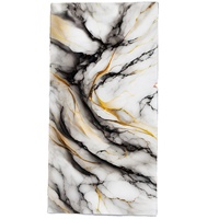 Panneau mural SPC moderne, panneau mural en PVC imitation marbre, plaque de marbre brillante imperméable aux UV pour la décoration murale intérieure