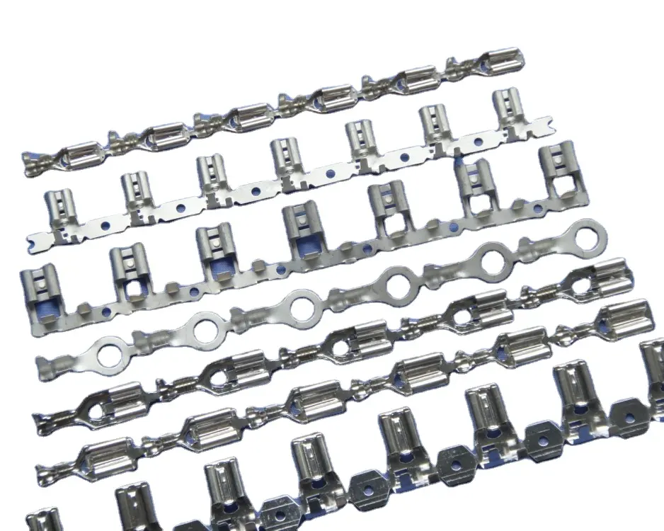 Odm Oem 110/187/250 Messing Stempelen Elektrische Pcb Faston Tab Contactterminal Krimp Terminal