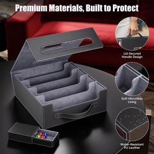 Boîte de rangement pour cartes FX avec 2 fenêtres pour cartes Yu-Gi-Oh TCG, boîte de rangement compatible avec Commander Display 4 rangées - Product Image 2