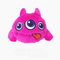 Jouet pour chien en peluche interactif qui couine, Monster Jumping Ball, pour chiens de petite et moyenne taille