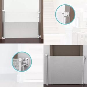 Rào Chắn An Toàn Cho Bé Dễ Lắp Đặt Hàng Rào Ngăn Chó Thú Cưng Lưới An Toàn Cổng An Toàn Cho Bé Có Thể Thu Gọn Bảo Vệ Cầu Thang - Product Image 2