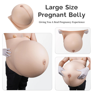 Protesi Mammarie in Silicone <span class=keywords><strong>Taglia</strong></span> ZZZ e Pancia Finta Realistica <span class=keywords><strong>Taglia</strong></span> L, Imbottitura in Cotone, <span class=keywords><strong>Seno</strong></span> Finto per Gravidanza Gemellare, Cosplay - Product Image 4