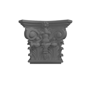 Columna EPS de alta densidad Capital y Base Diseño personalizado Columna Exterior EPS Molduras decorativas Moldes de hormigón Precio de fábrica - Product Image 1