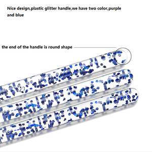 Lot de 3 pinceaux de précision pour nail art, manche plastique violet et bleu, pour détails et peinture, outils de manucure à marque privée - Product Image 5