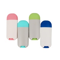 Récipient de bâton déodorant vide en gel plastique multi-styles 60ml emballage de tube torsadé rond cosmétique pour bâton déodorant