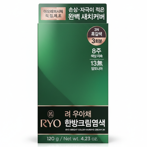 Ryo Uachae Stylish Gray Fish Cream Temporary <b>Foam</b> Hair Color Dark Brown 3N (120g) All Hair Types <b>Model</b> 8806390527415 - Product Image 2