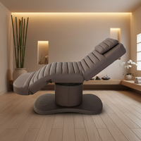 Fauteuil de massage électrique 3 moteurs en cuir PU pour salon de beauté, spa, extension de cils, avec mécanisme de levage
