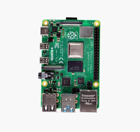 Kit de carte de développement Raspberry Pi 4 modèle B RAM 2GB 4GB 8GB plus rapide que 3B + (boîtier + ventilateur + dissipateur thermique + alimentation + micro câble)