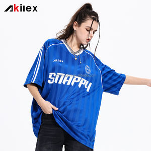 เสื้อฟุตบอลย้อนยุค akilex OEM ODM ตัดอัตโนมัติชุดฝึกออกกำลังกายฟิตเนสลายทาง - Product Image 1