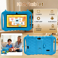 Nouvelle tablette enfant 7 pouces Android avec support pivotant, 2 Go RAM, 32 Go ROM, processeur MTK Quad Core 1,2 GHz, partage d'écran, Wi-Fi, GSM, GPS, longue autonomie