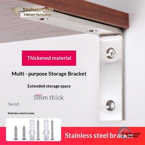 ขายึดสามเหลี่ยมสแตนเลสหนา, ชั้นวางของ, ชั้นเก็บของ, เครื่องมือฮาร์ดแวร์ - Product Image 2
