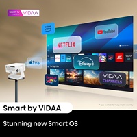 Proyector de Video Inteligente Vidaa-TV Láser 4K Nativo 1080P Oficial, 600ANSI de Alto Lumen, para Cine, Reuniones, WiFi, Digital
