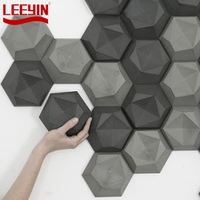 Art mural acoustique hexagonal paramétrique vertical, panneau acoustique hexagonal 3D, sculpture murale 3D