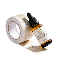 Autocollant personnalisé pour bouteille de shampoing ou de parfum, forme hexagonale, estampage or, vinyle imperméable, étiquette d'emballage cosmétique personnalisée
