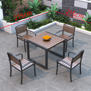 Vendita calda Mesas Para Eventos in lega mobili da giardino Set da pranzo all'aperto tavoli ristorante più combinazioni sedie da scrivania - Product Image 2