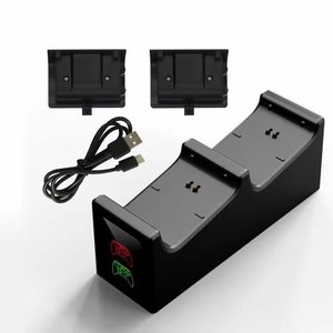 <b>Xbox</b> One Dual <b>Controller</b> Charging Dock With 2 Rechargeable Batteries Type C <b>Cable</b> For <b>Xbox</b> One Series X S - Product Image 1