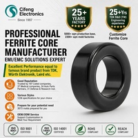 High Quality CF Brand Ferrite Ni-Zn Soft Magnet Toroid Chokes EMI/EMC Noise Reduction ROHS/REACH Certified Ferrite Ring