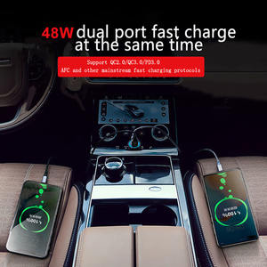ที่ชาร์จในรถอัจฉริยะ48วัตต์ PD Type C เร็วแบบคู่ USB ชาร์จเร็วไฟแช็<span class=keywords><strong>ค</strong></span>ซิการ์12โวลต์12โวลต์12โวลต์ชาร์จเร็วอัลตร้า QC โทรศัพท์<span class=keywords><strong>มือ</strong></span><span class=keywords><strong>ถือ</strong></span> - Product Image 6