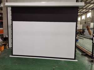 Écran de projection <span class=keywords><strong>motorisé</strong></span> à cordon de tirage pour plafond, 92 pouces, 16:9, blanc mat de haute qualité, avec télécommande <span class=keywords><strong>et</strong></span> fonction de descente. - Product Image 5