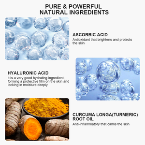 Collegamento campione prodotti cosmetici glicerina Niacinamide illuminante antiossidante macchia scura trattamento curcuma vitamina C <span class=keywords><strong>crema</strong></span> per il viso - Product Image 6