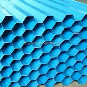 Máquina de fabricación de tubos de PP y PVC, filtro de medios de PVC Hexagonal, para construcción