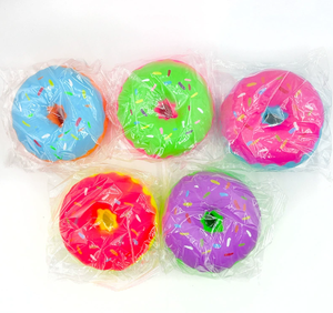 Luckykoo New Fluffy Soft Fidget Stress Relief Toys Squeeze Anti Stress Decompression <b>Squishy</b> Round Doughnut Toys - Product Image 3