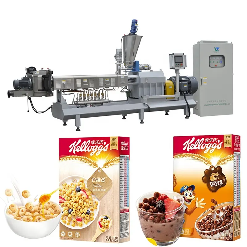 Frühstücks-Müsli-Produktions linie Cornflakes-Herstellungs maschine