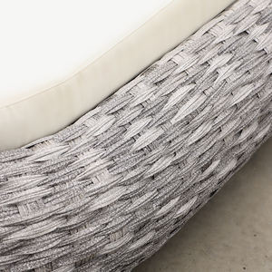 Ocio moderno blanco esponja ratán chaise lounge al aire libre playa <span class=keywords><strong>alquiler</strong></span> patio <span class=keywords><strong>piscina</strong></span> tumbonas - Product Image 3