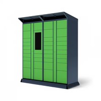 Casier de livraison de colis intelligent en acier assemblé avec serrure électronique sécurisée pour le retrait autonome – Idéal pour appartements, bureaux et campus