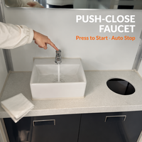 WC mobile de luxe Truth avec douche portable et options de couleurs personnalisées pour événements et projets de location
