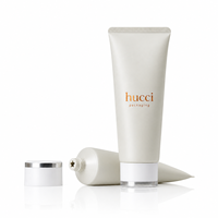 Tube cosmétique en plastique PE blanc personnalisé D30, emballage pour nettoyant visage, crème pour les mains, tube avec orifice en forme de fleur
