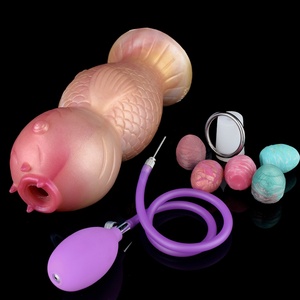 YOCY Silicone Egg Laying <b>Dildo</b> Ovipositor Animal Shaped Hollow <b>Dildo</b> Women Masturbate air Push Ovipositor Sex Toys for Couple - Product Image 3